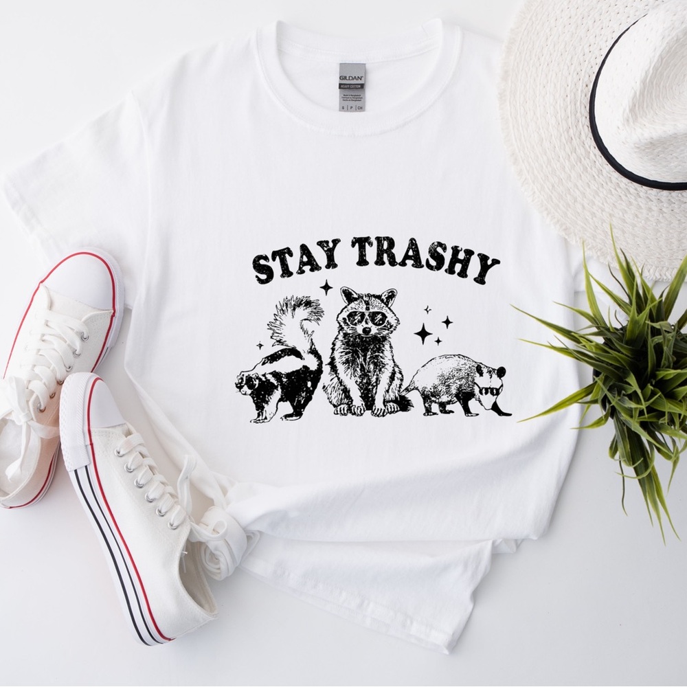 Stay Trashy Raccoon Opossum Skunk Tshirt